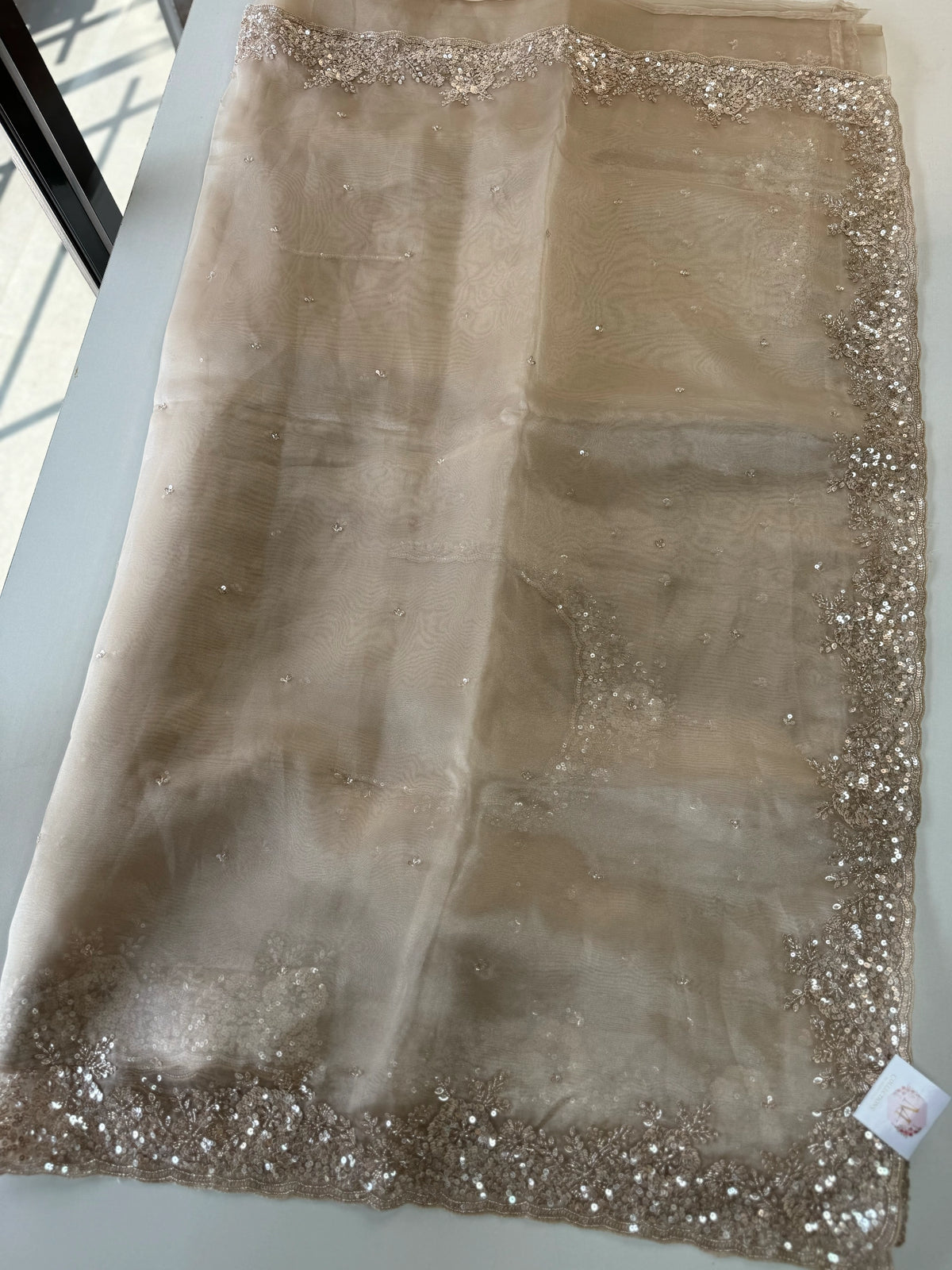 Glass organza Saree/ MC811
