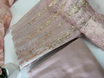 Turkish Organza Unstitched Salwar Set/ 266H