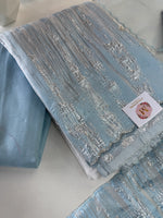 Turkish Organza Unstitched Salwar Set/ 266H