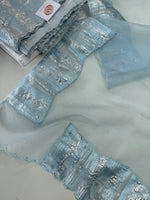 Turkish Organza Unstitched Salwar Set/ 266H