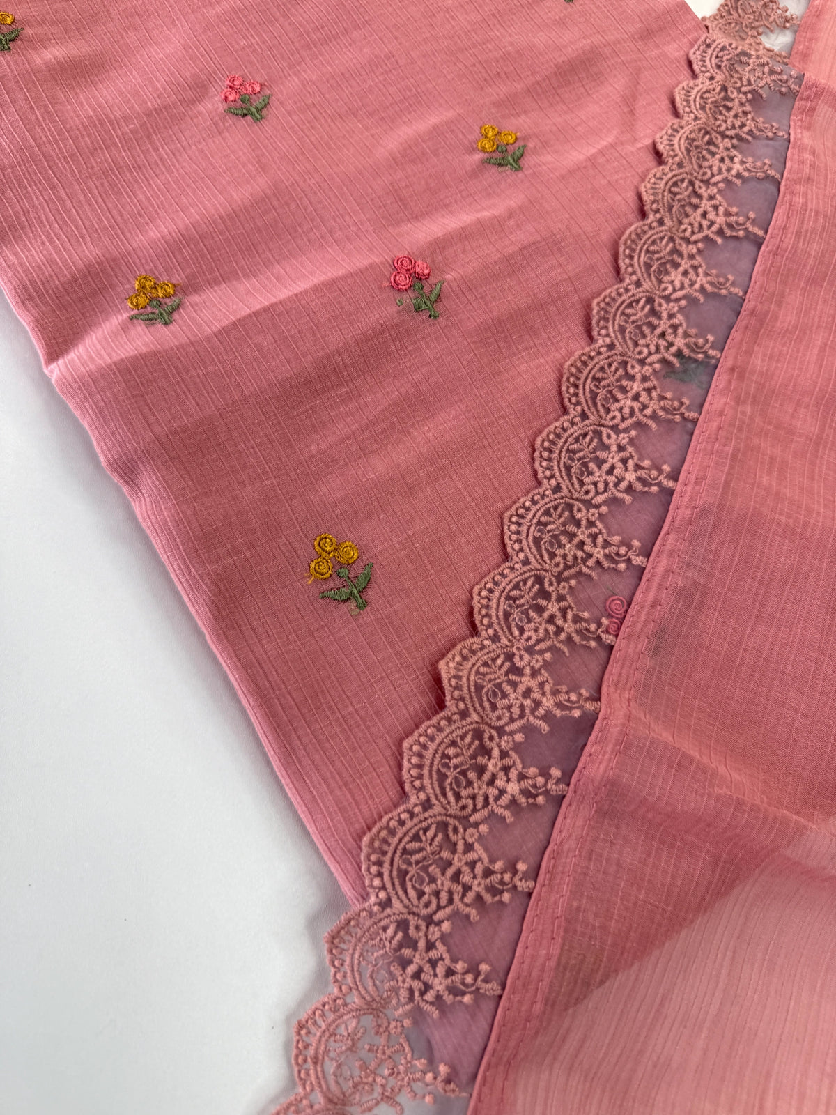 Chiffon unstitched salwar set( Pastal)/ NC111