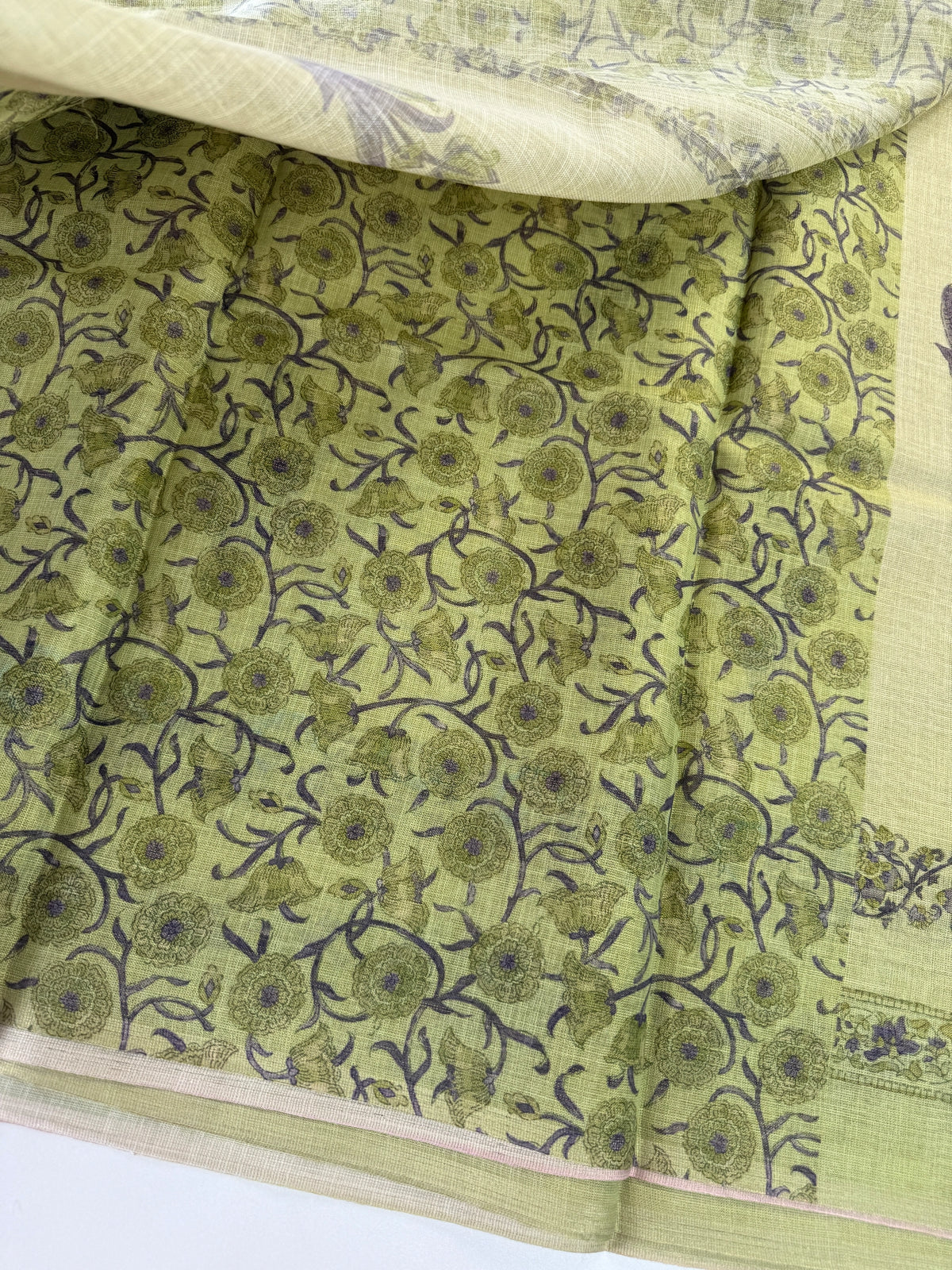 Tissue Linen Saree/ S15051