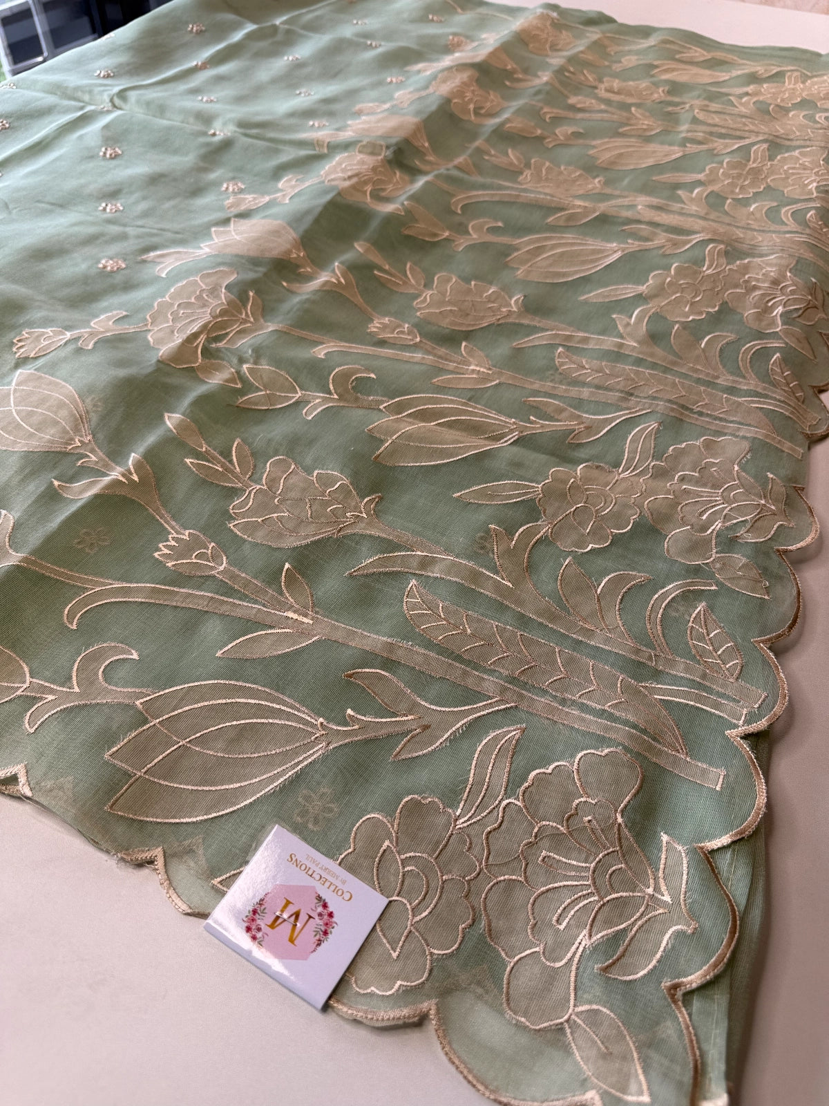 Chanderi Tissue Blend saree/ RF54