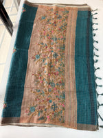 Soft semi Tussar finish saree/ 539F