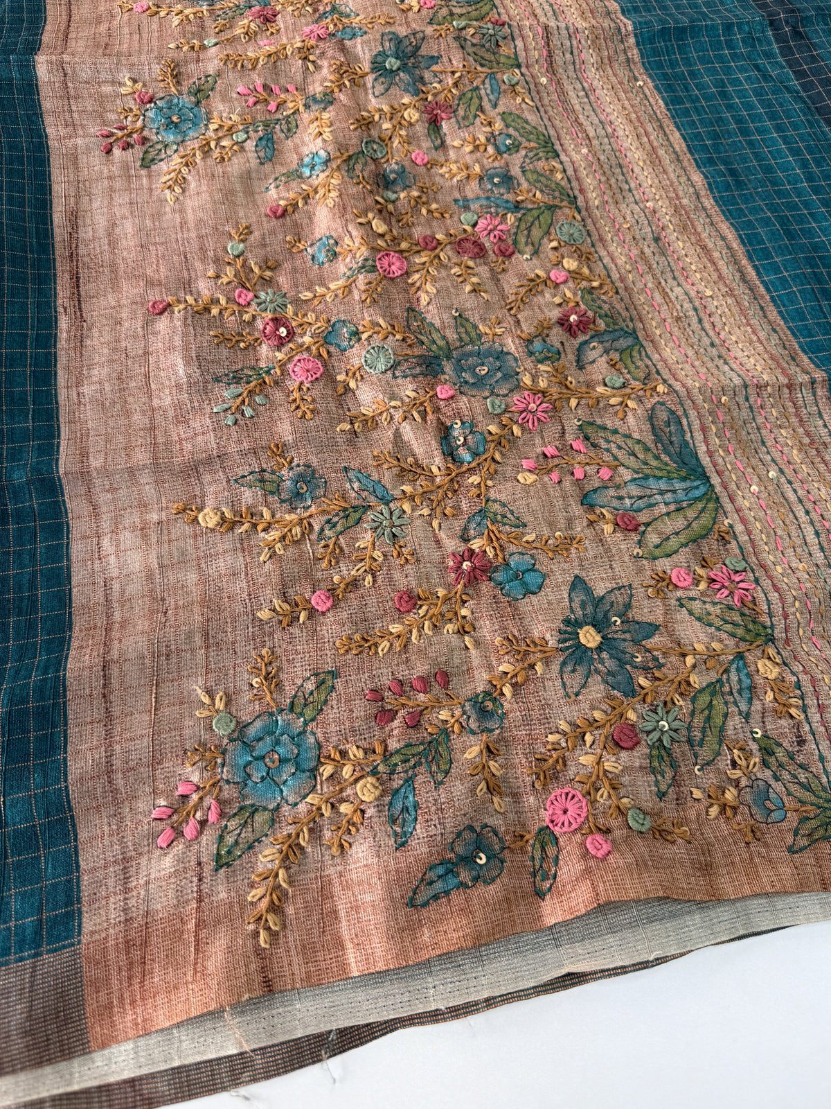 Soft semi Tussar finish saree/ 539F