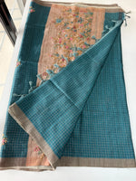 Soft semi Tussar finish saree/ 539F