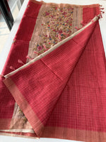 Soft semi Tussar finish saree/ 539F
