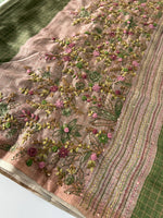 Soft semi Tussar finish saree/ 539F
