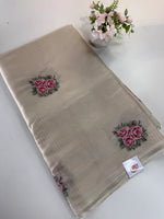 Tissue Chanderi blend saree / CW562