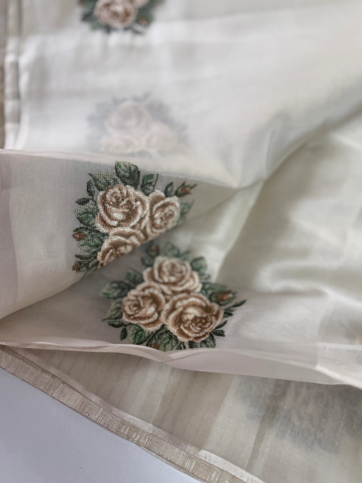 Tissue Chanderi blend saree / CW562