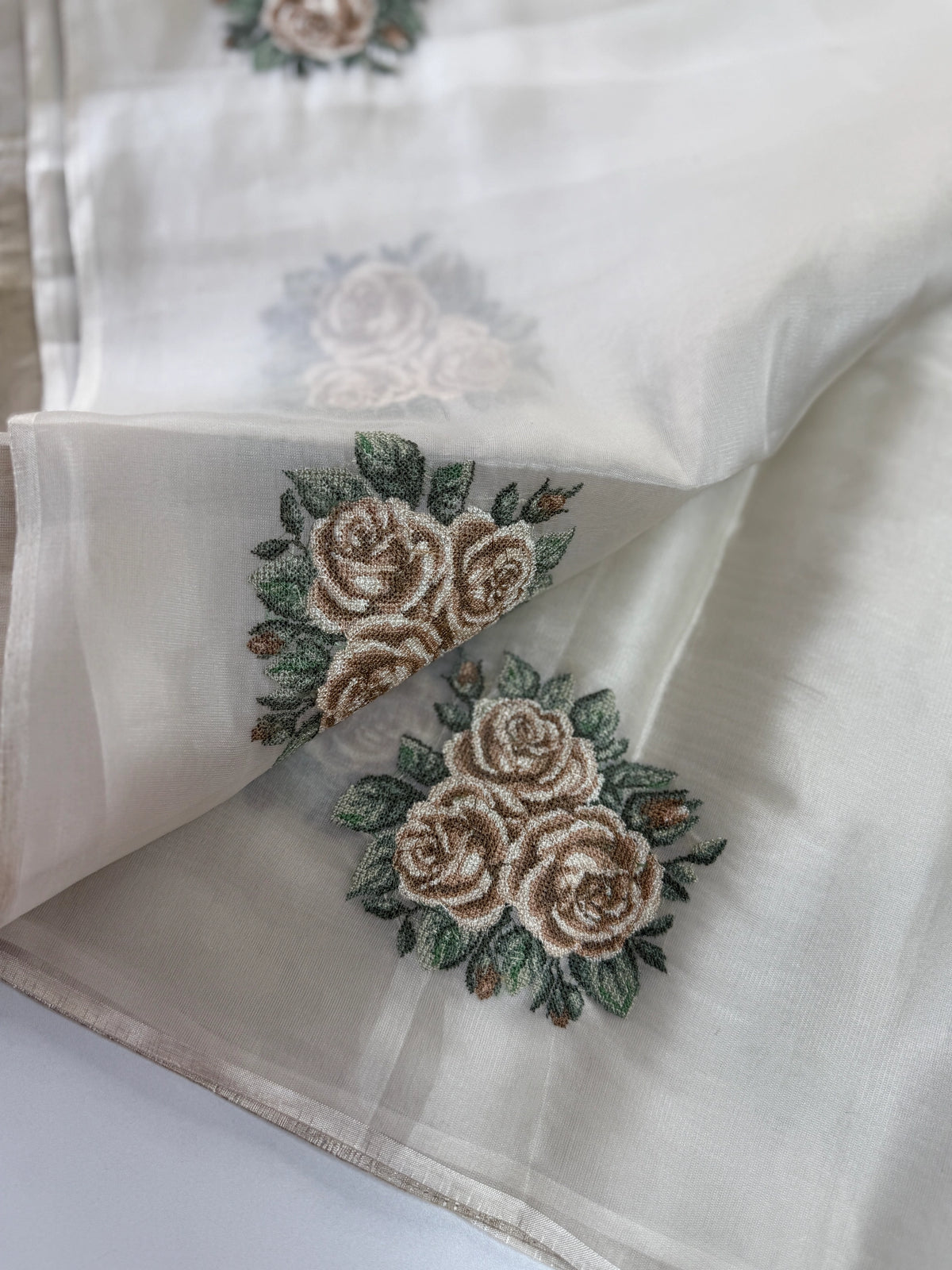 Tissue Chanderi blend saree / CW562