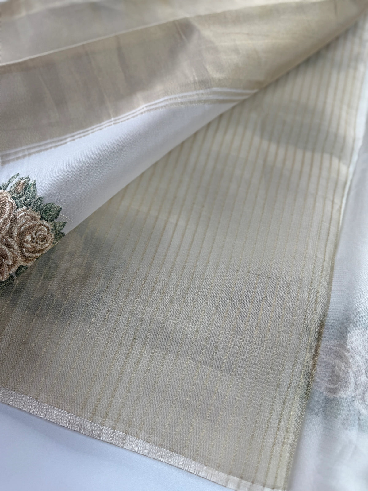 Tissue Chanderi blend saree / CW562