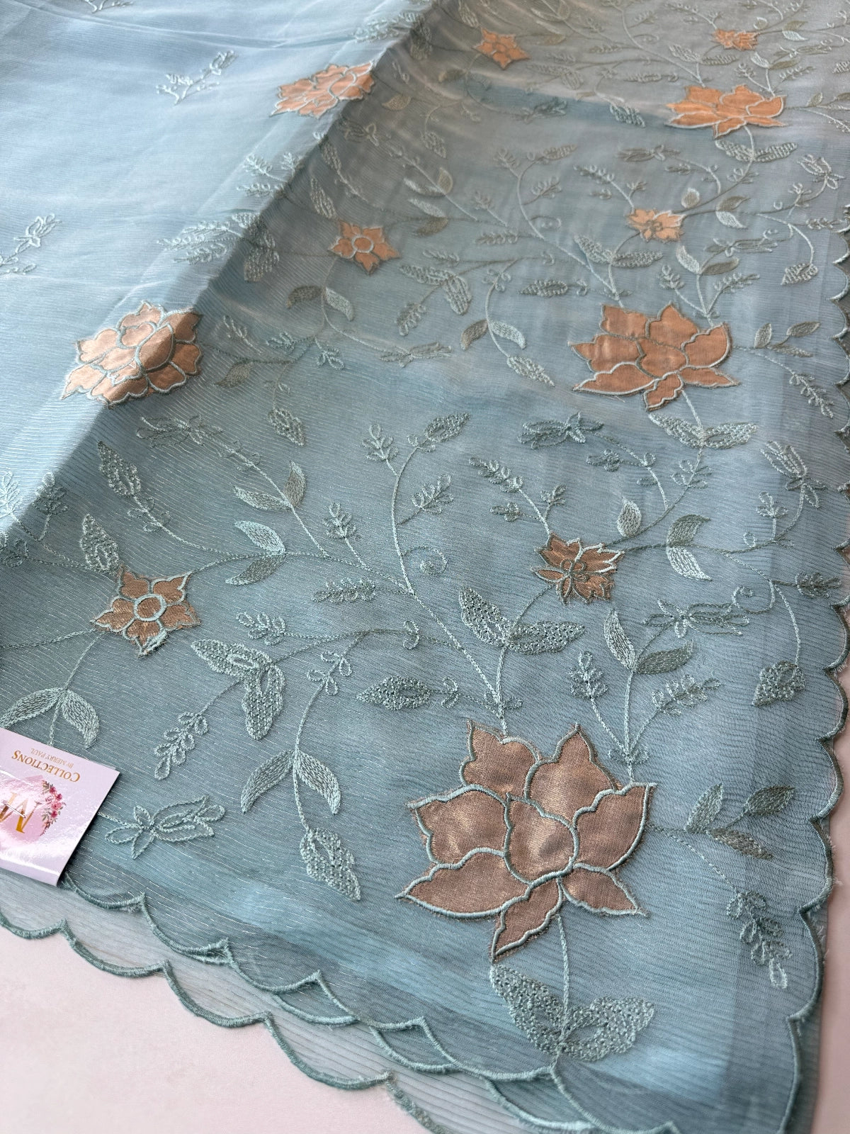 Chanderi Organza blend Saree / AWS81