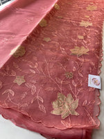 Chanderi Organza blend Saree / AWS81