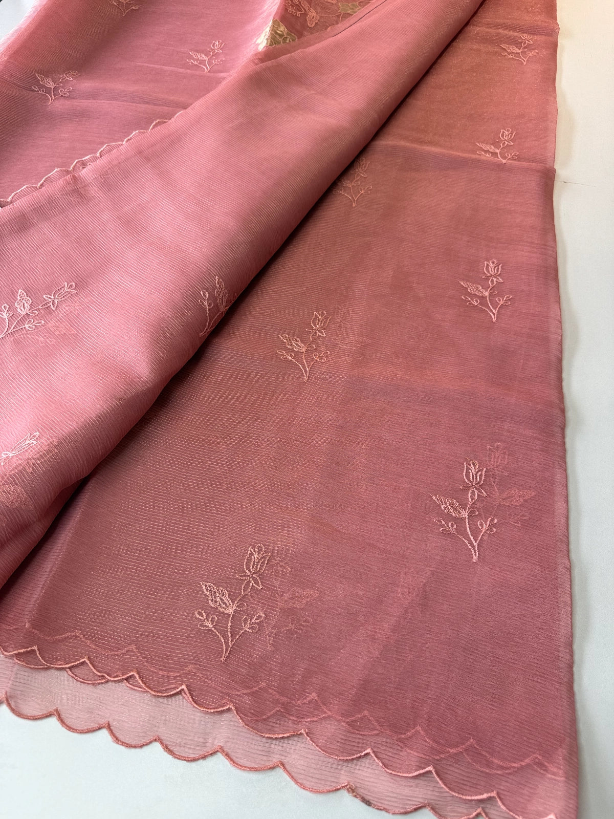 Chanderi Organza blend Saree / AWS81