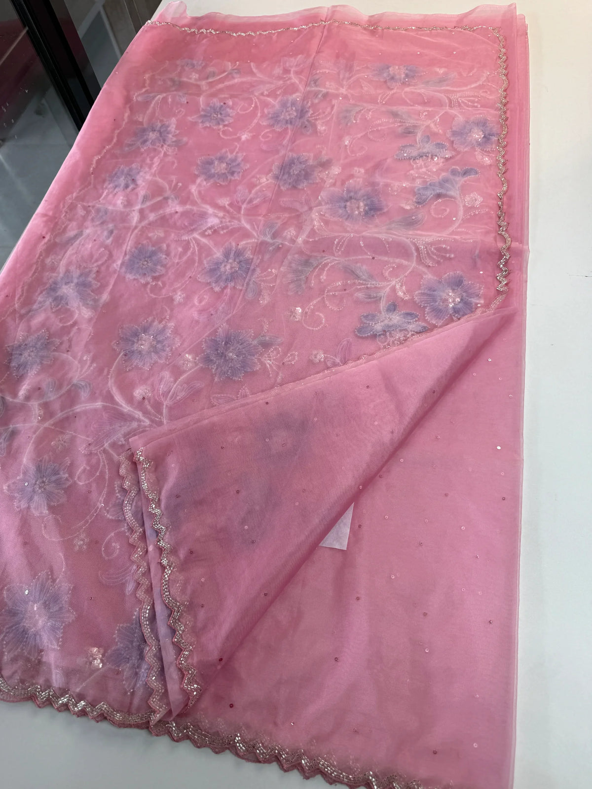 Soft organza saree/LK88