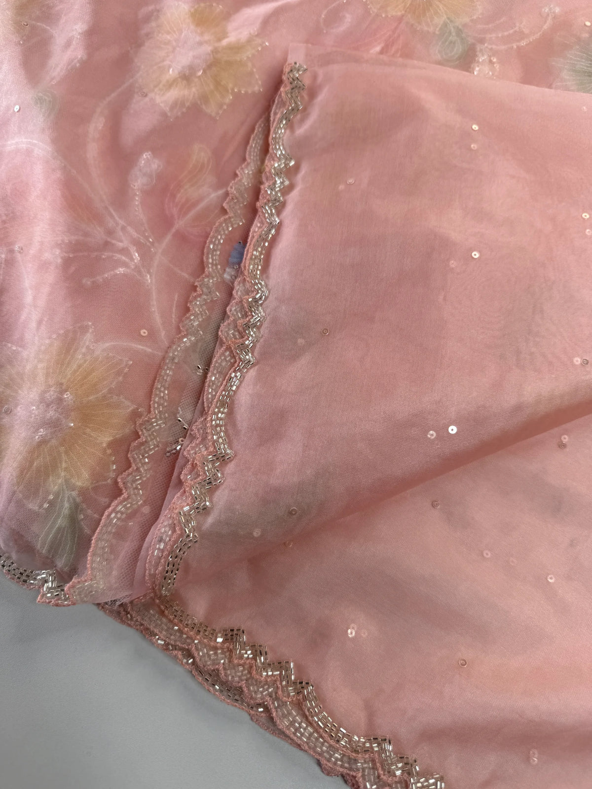 Soft organza saree/LK88
