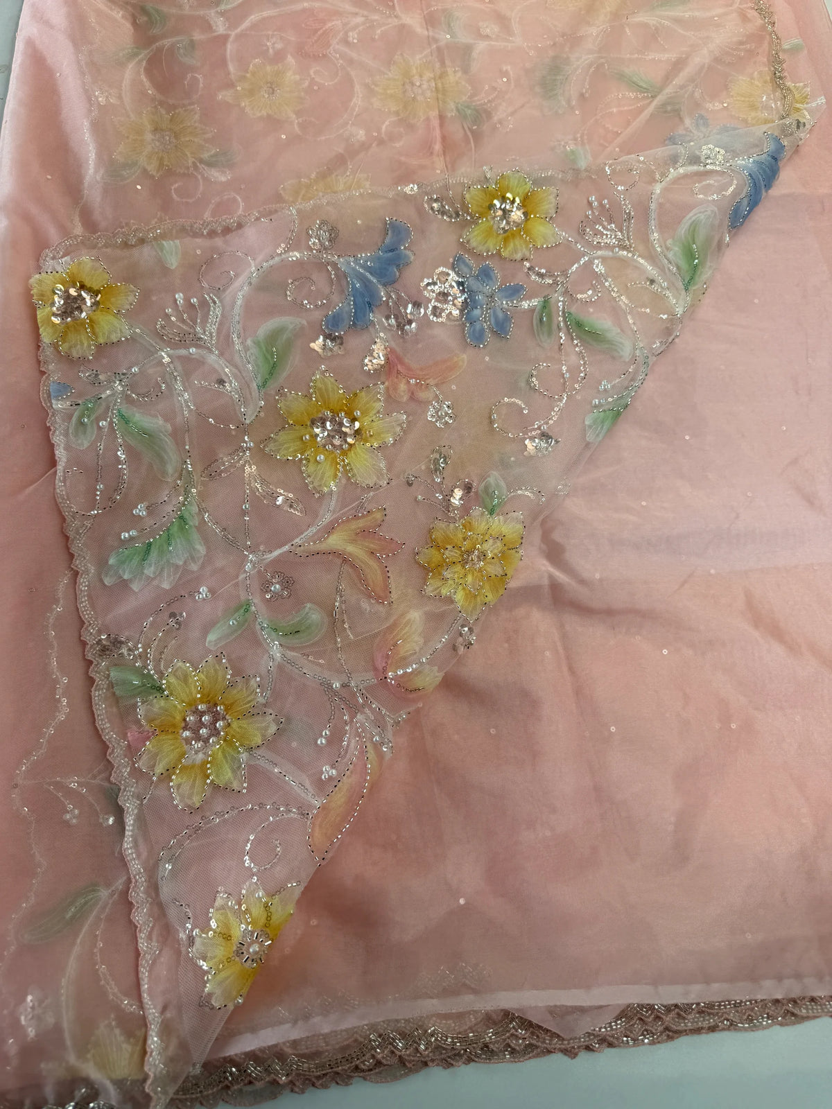 Soft organza saree/LK88