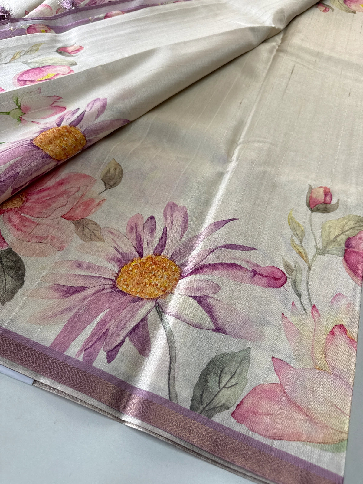 Soft Semi Tussar Saree / AD07