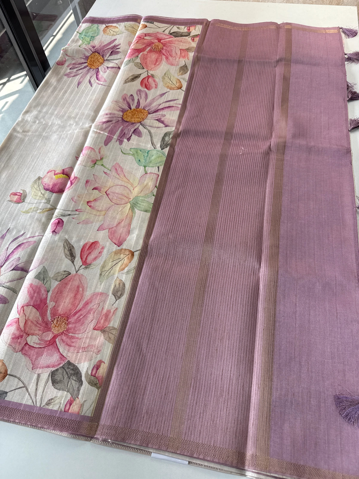 Soft Semi Tussar Saree / AD07