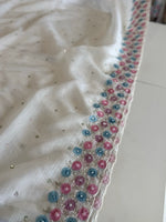 Crushed crapeSaree/ HW161