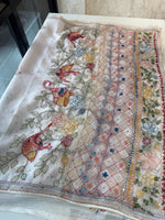 Crashed crape saree / MK069