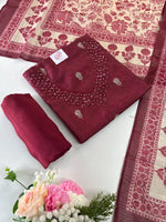 Blended Chanderi unstitched salwar set/NC264
