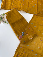 Chanderi blended unstitched salwar set / NC129