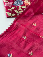 Chanderi blended unstitched salwar set / NC129