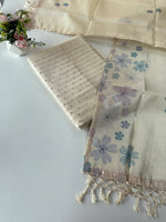 Soft semi tussar unstitched salwar set / NC106