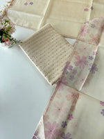 Soft semi tussar unstitched salwar set / NC106