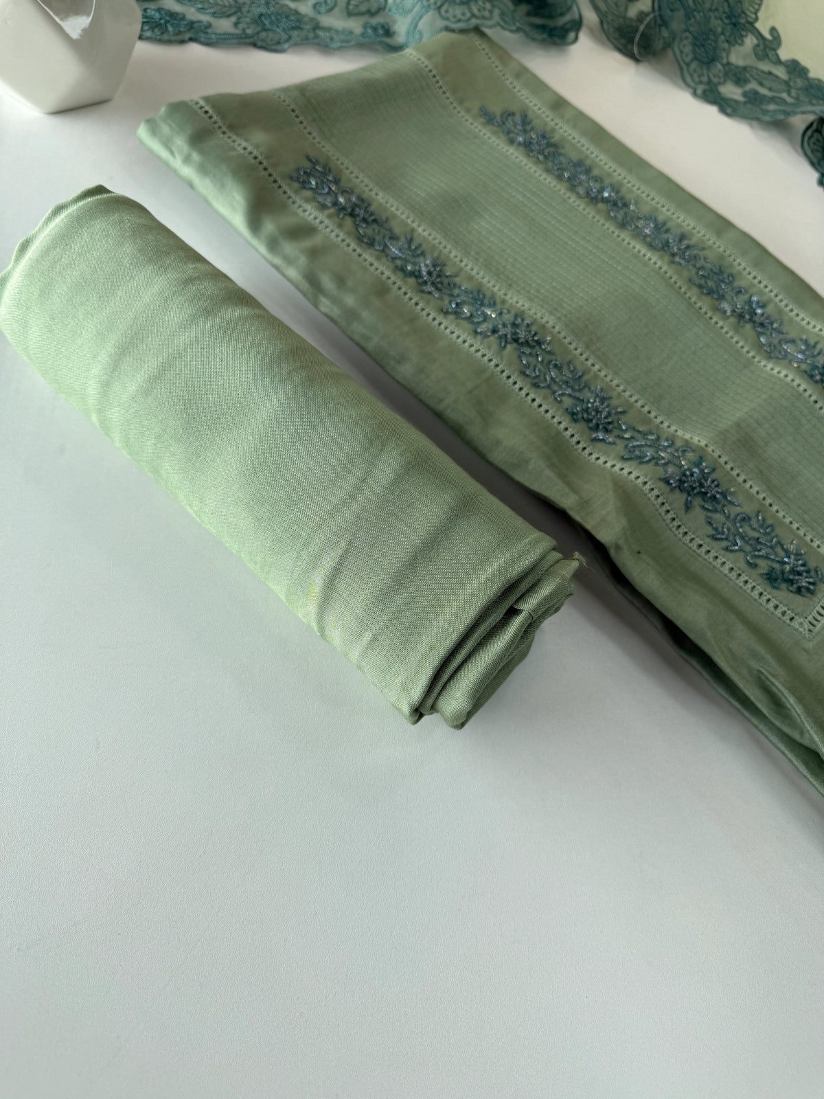 Chanderi Silk unstitched salwar set / NC120