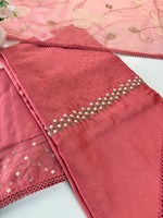 Pure Chanderi unstitched salwar set /NC117