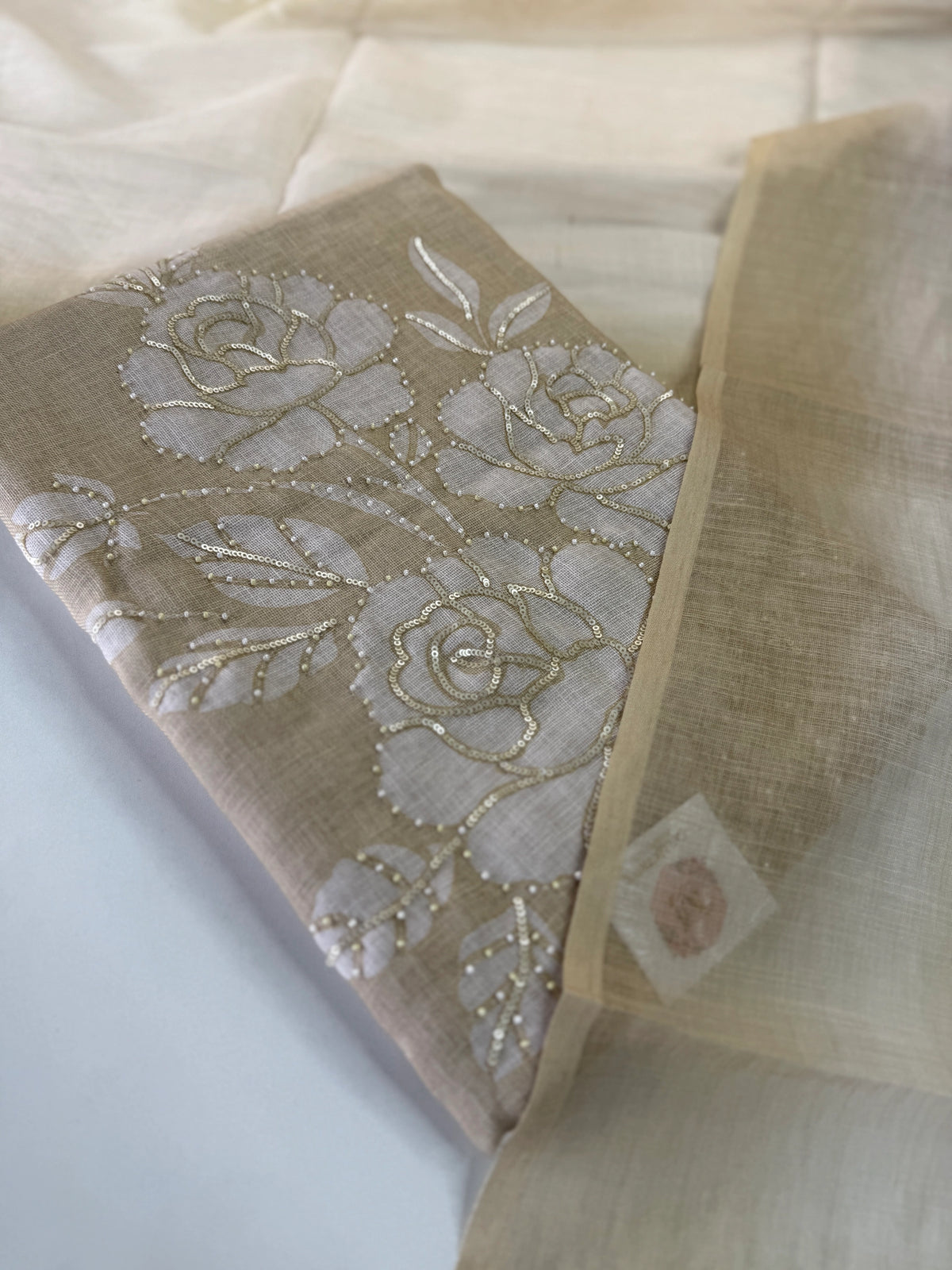 Linen cotton Unstitched salwar set / NC127