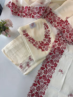 Tissue Chanderi unstitched salwar set / U5532