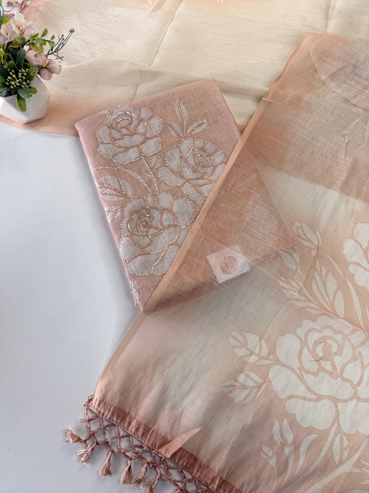 Linen cotton Unstitched salwar set / NC127