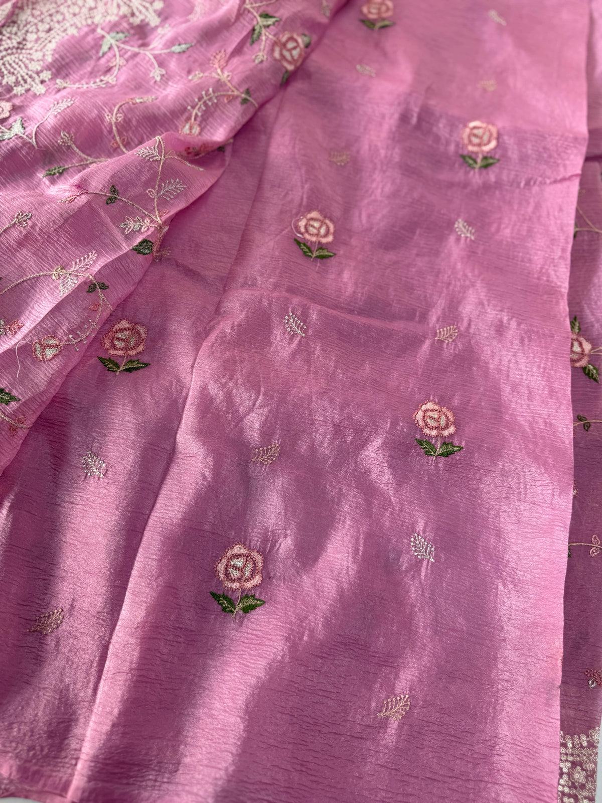 Crushed Crape Saree/ SC75