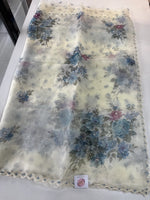 Glass Organza Saree/ 5409
