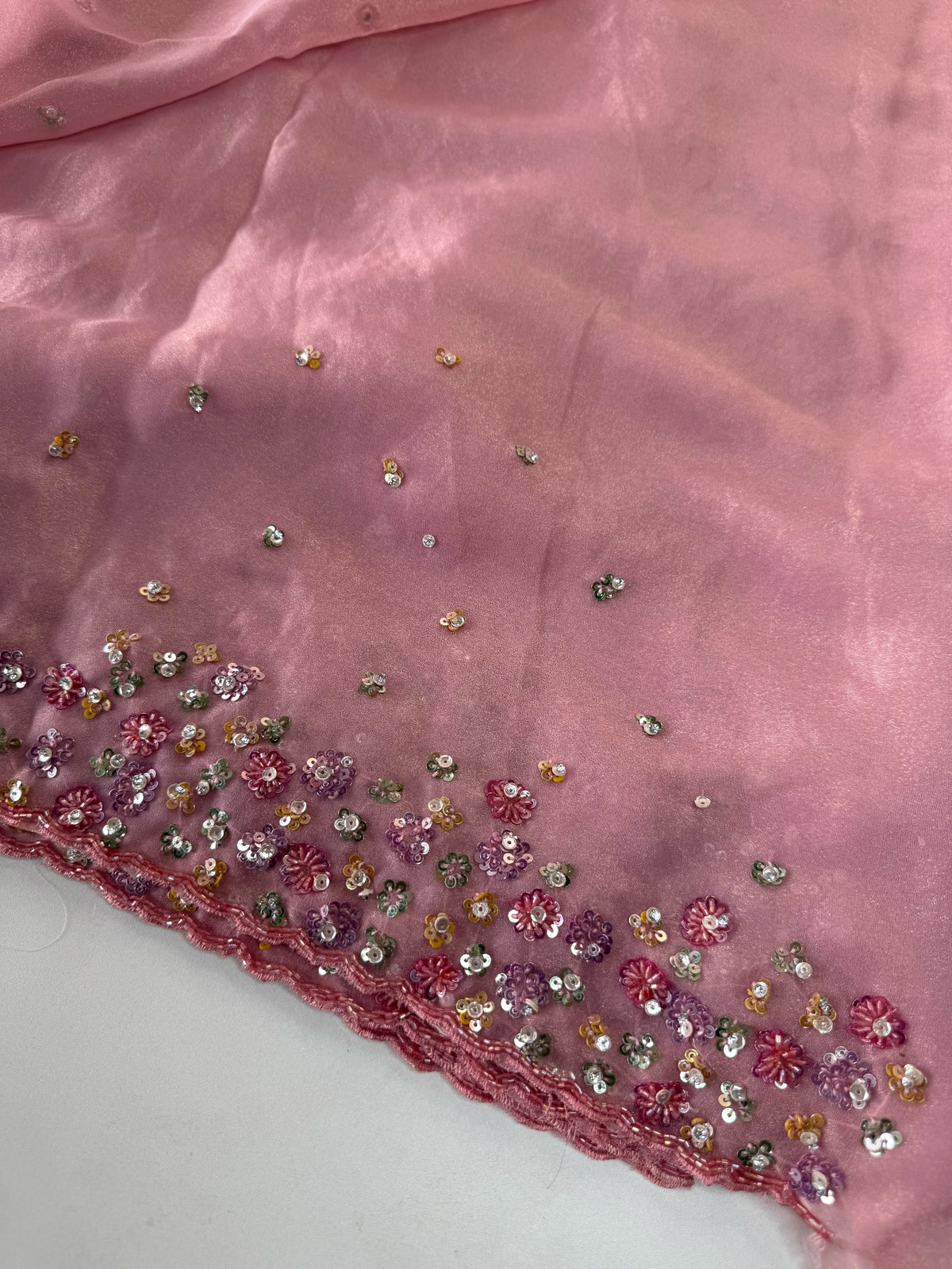 Shimmer Georgette Saree/J3577