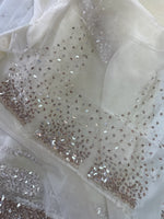 Glass Organza Saree/ AP112