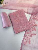 Shimmer crape unstitched salwar set /U5510