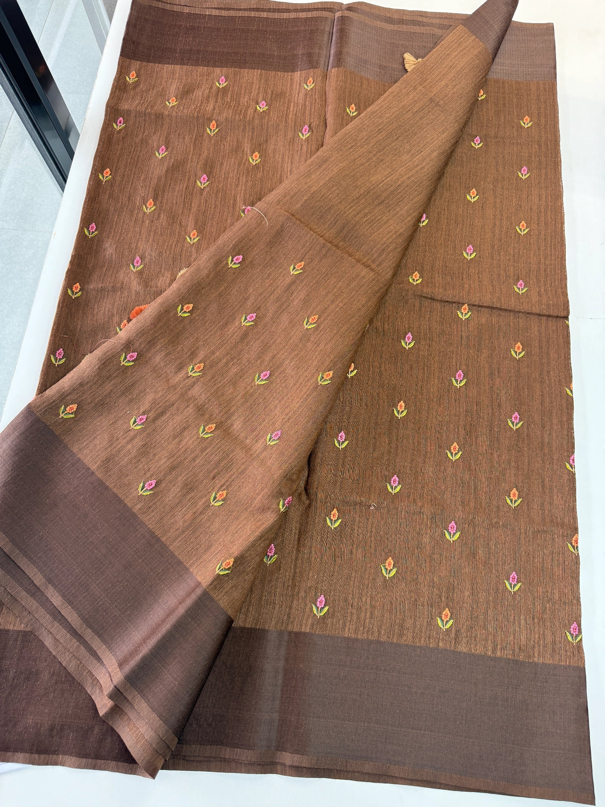 Semi Jute Saree/ 1387