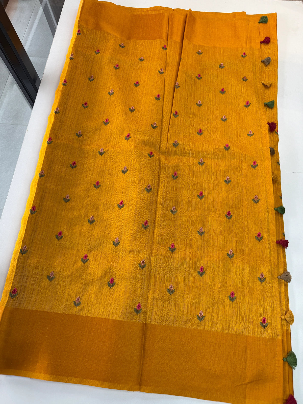 Semi Jute Saree/ 1387