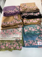 Crushed crape saree / SA7960