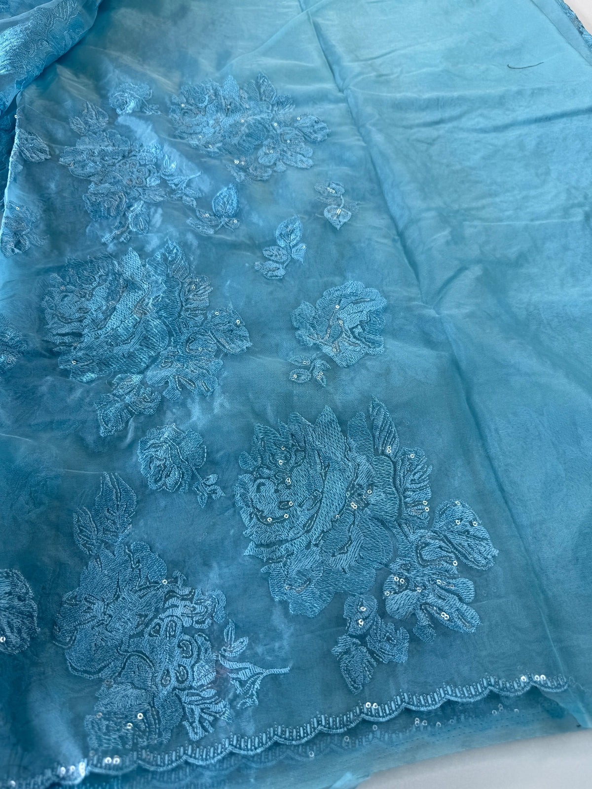 Fancy soft organza Saree/ MC65