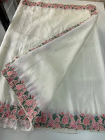 Crushed crape saree / SA7960