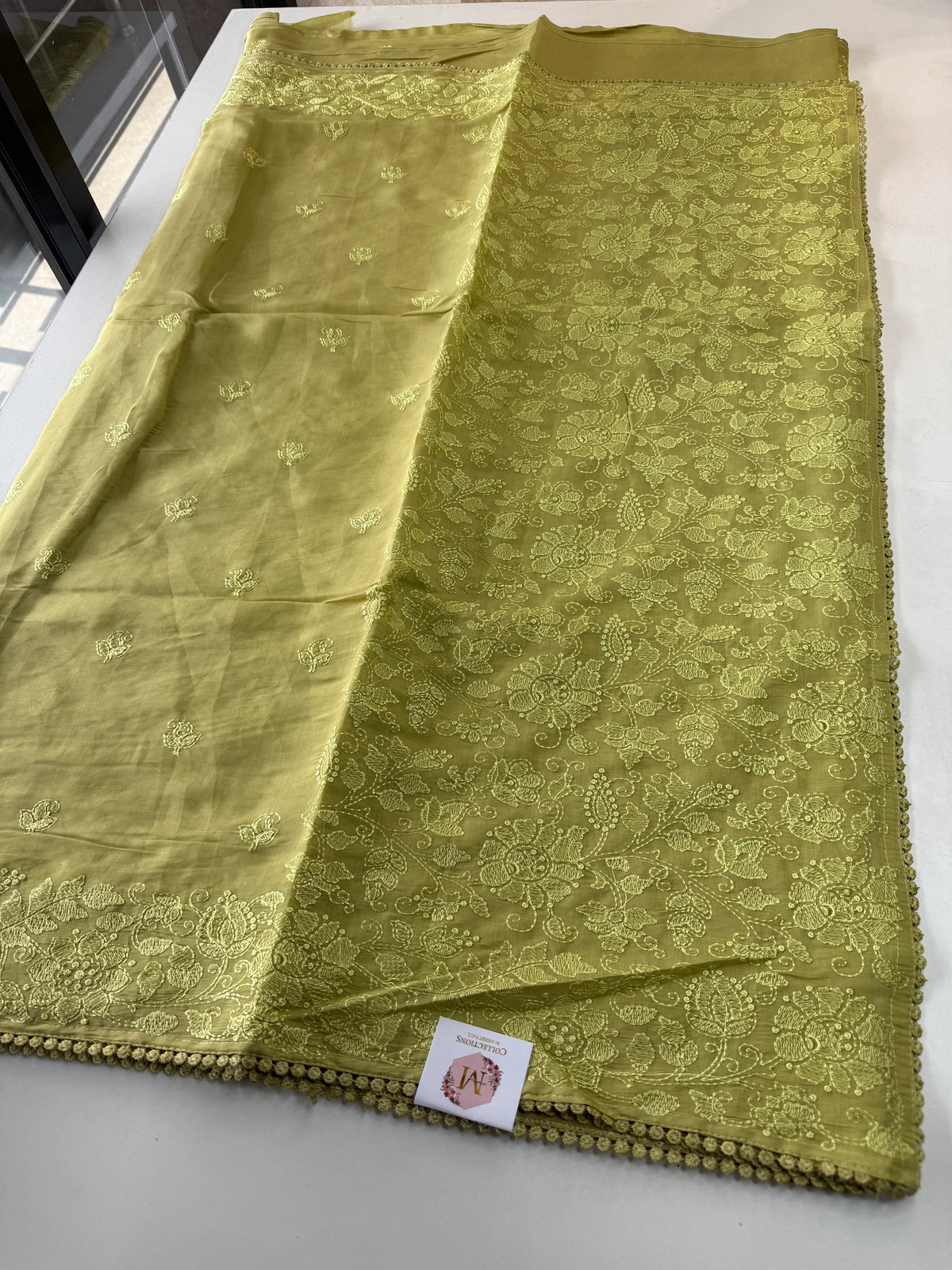 Chanderi Organza blended saree/ 5675