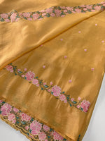 Crushed crape saree / SA7960