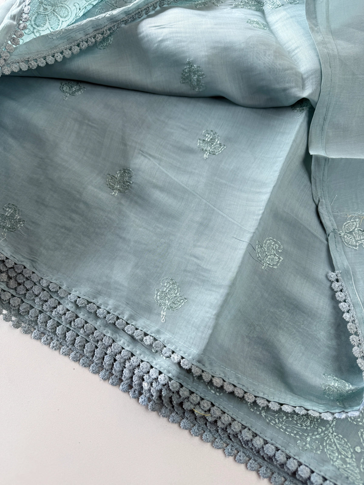 Chanderi Organza blended saree/ 5675