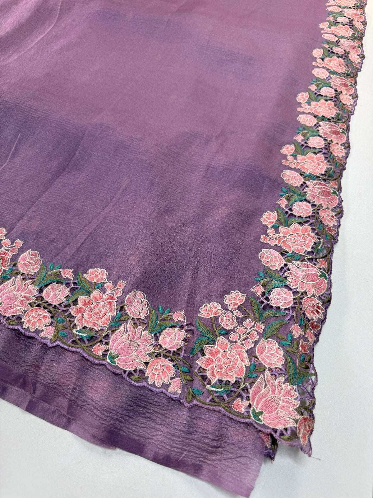 Crushed crape saree / SA7960